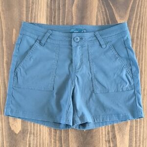 Prana Blue Olivia Shorts Relaxed Fit